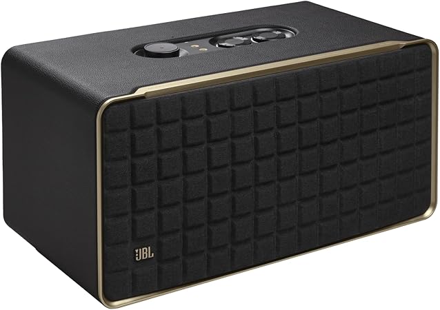 JBL Authentics 500 - Premium Smart Wi-Fi & Bluetooth Speaker with Dolby Atmos, Powerful Sound, and Iconic Retro Design, JBLAUTH500BLKUK, Black - Bluetooth Speaker UAE
