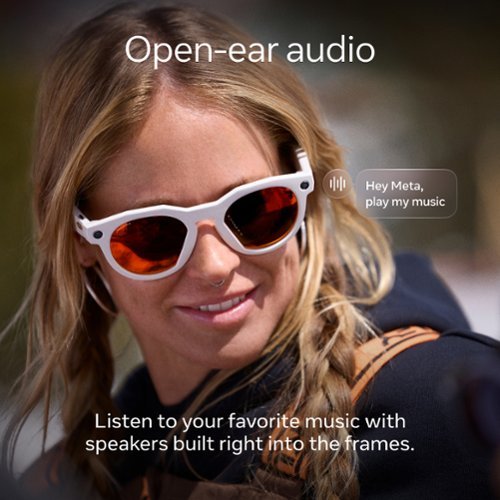 Meta Oakley HSTN Smart Glasses – Prizm Ruby Lenses, Warm Grey Frame, AI Camera Glasses with Audio, Photo & Video Capture - Camera UAE