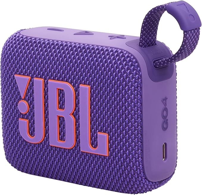 JBL GO 4 – Ultra-Portable Bluetooth Speaker with AURACAST, Powerful Sound, 15H Playtime & Sleek Design, JBLGO4BLK, Black