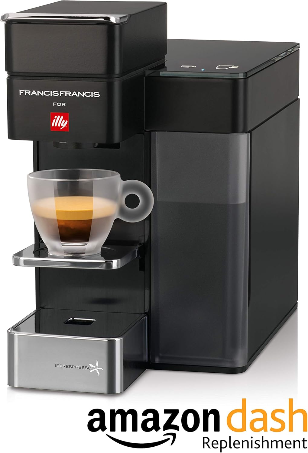 illy Coffee Maker Machine Y5 Francis Francis, Espresso & Filter Capsules Coffee Machine, Bluetooth Enabled, Black