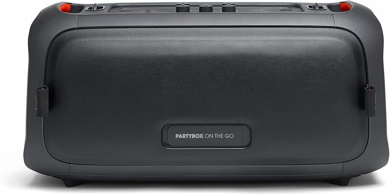 JBL Partybox On-The-GO Portable Party Speaker with Built In Lights and Wireless Mic, 100W of Powerful Booming JBL Pro Sound, Heavy Bass, IPX4 Splashproof, Bluetooth Stream - Black, JBLPARTYBOXOTGUK