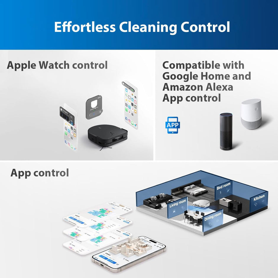 ECOVACS DEEBOT X5 PRO Omni, Vacuum and Mop Robot, 12800 Pa, Anti-Tangle, TruEdge™ Adaptive Edge Cleaning, Wipe with Warm Water at 70°C, Intelligent AINA 2.0 Navigation