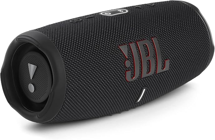 JBL Charge 6 - Portable waterproof and drop-proof Bluetooth speaker with built-in power bank, multi-speaker connection via Auracast, up to 28 hours playtime, fast charging, and powerful sound–White - Bluetooth Speaker UAE