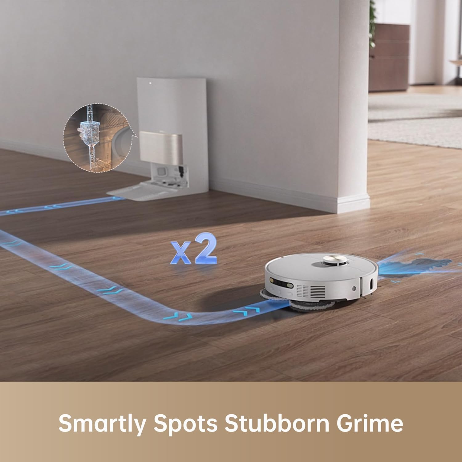 Dreame X40 Ultra Complete Robot Vacuum Cleaner, 12000 Pa Robotic Vacuum with Removable and Lift Mop, Extensive Cleaning with MopExtend technology, Self-Cleaning Mop in 70° Hot Water, 2 Years Warranty