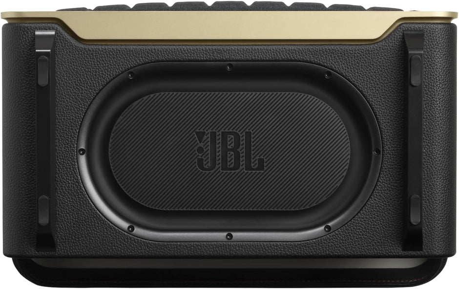 JBL Authentics 300 - Portable Retro-Style Smart Bluetooth Speaker with Powerful Sound, Wi-Fi, and Built-in Battery, JBLAUTH300BLKUK, Black