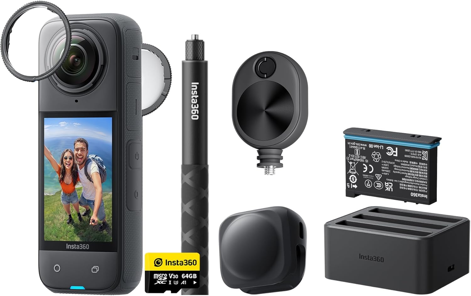 Insta360 X4 with 64GB Card Bundle
