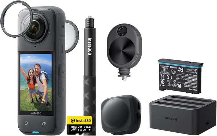 Insta360 X4 with 64GB Card Bundle - Camera UAE