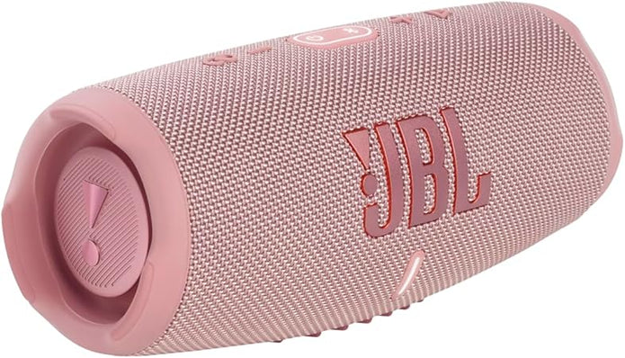 JBL Charge 6 - Portable waterproof and drop-proof Bluetooth speaker with built-in power bank, multi-speaker connection via Auracast, up to 28 hours playtime, fast charging, and powerful sound–White - Bluetooth Speaker UAE