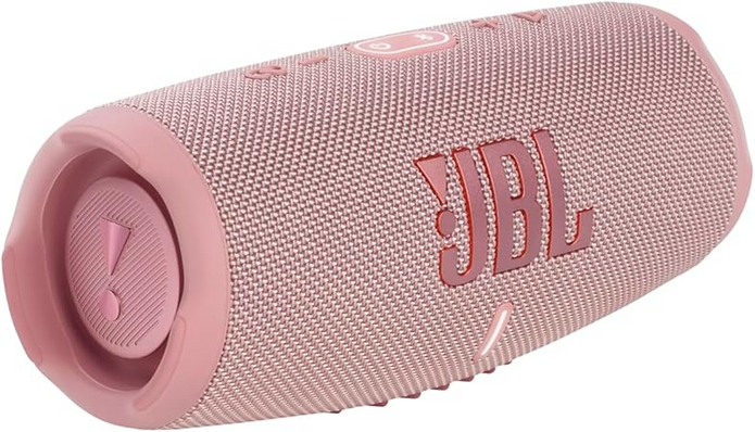JBL Charge 6 - Portable waterproof and drop-proof Bluetooth speaker with built-in power bank, multi-speaker connection via Auracast, up to 28 hours playtime, fast charging, and powerful sound–White - Bluetooth Speaker UAE