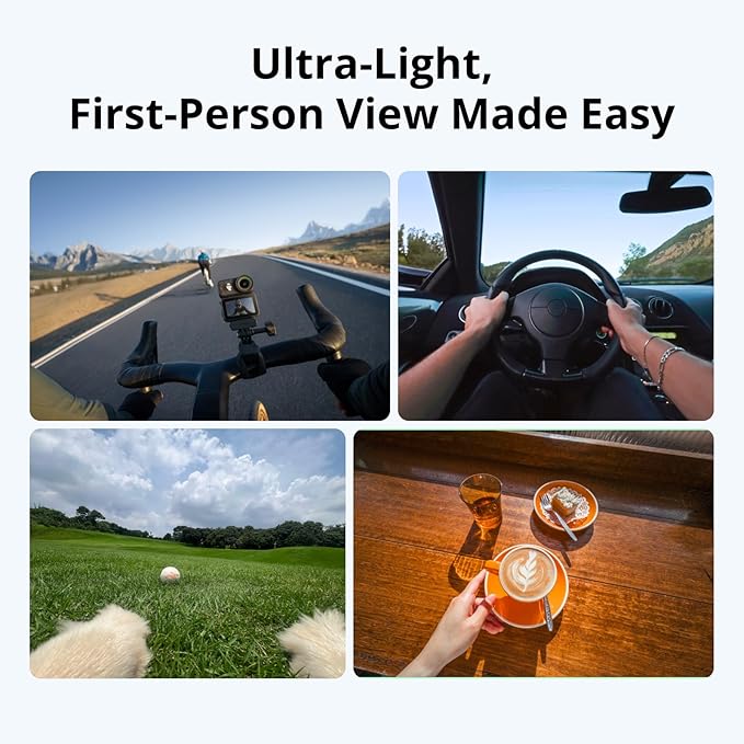 DJI Osmo Nano Standard Combo (64GB), Small 4K/60fps Vlogging Camera with a 1/1.3″ Sensor, 143° Wide FOV Video, 200-Min Recording, Magnetic POV Cam 4K for Sports, UAE Version, Official Warranty