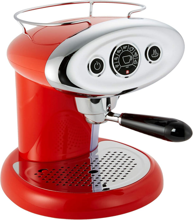 ILLY X7.1 iperEspresso Machine - Red- Espresso Machine and Milk Frother. Barista Quality Coffee at Home With Ease, in a Vintage Designed Machine.