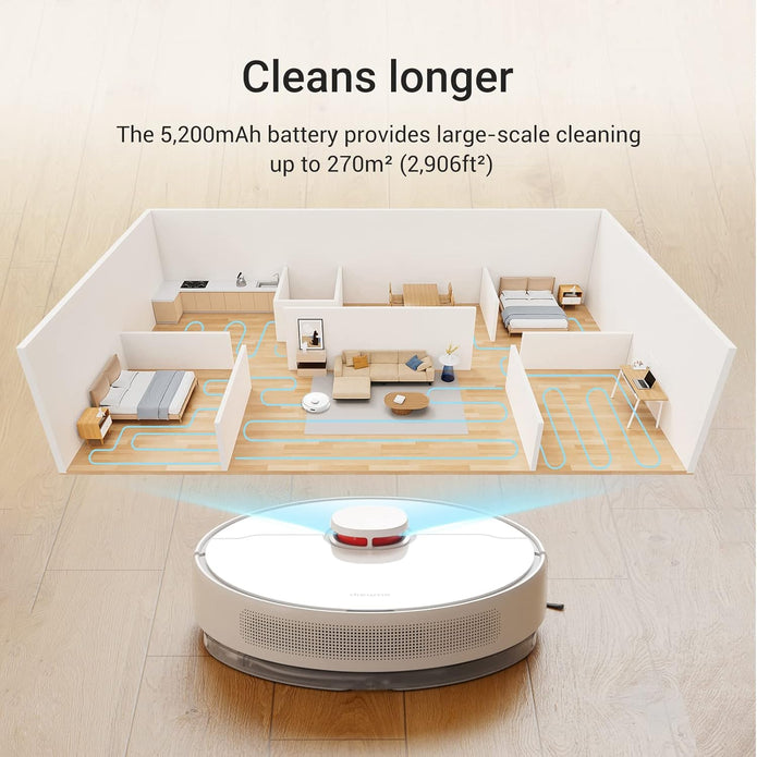 Dreame D10 Plus Robot Vacuum Cleaner & Mop with 2.5L Self Emptying Station, 4000Pa, LiDAR Navigation-Obstacle Detection-Editable Map, Hard Floor-Carpet, 180m Runtime, WiFi/APP/Alexa (Renewed) - Electronics UAE