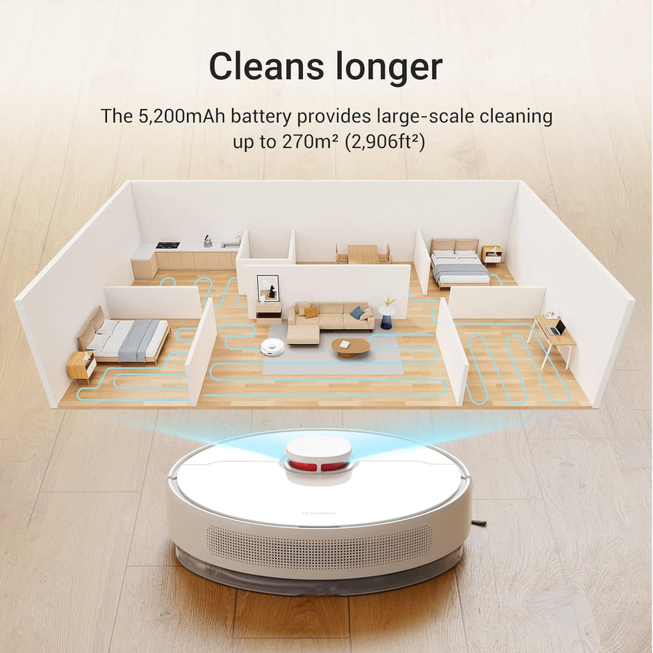 Dreame D10 Plus Robot Vacuum Cleaner & Mop with 2.5L Self Emptying Station, 4000Pa, LiDAR Navigation-Obstacle Detection-Editable Map, Hard Floor-Carpet, 180m Runtime, WiFi/APP/Alexa (Renewed)