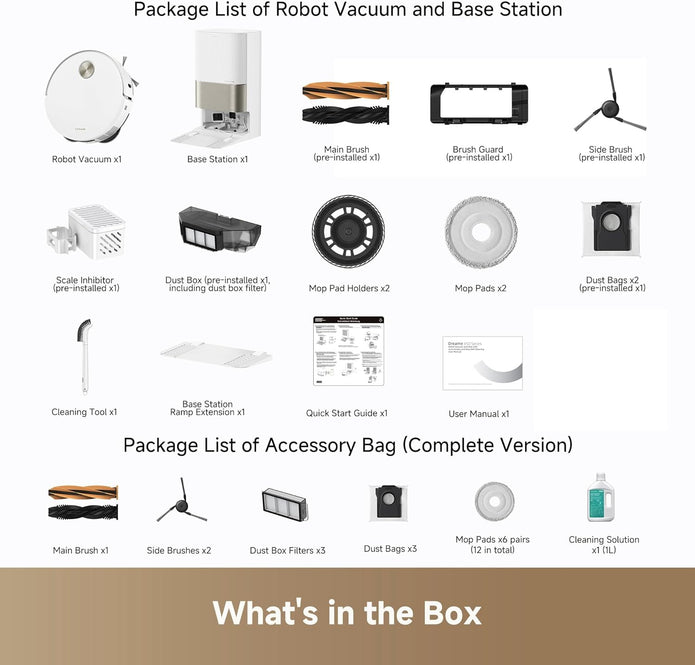 Dreame X50 Ultra Complete Robot Vacuum and Mop with Self-Cleaning, Liftable LDS Clean, Cross Barriers Up to 6cm, AI Camera, Up to 20,000Pa, Detangling Brush, Voice Control, 2 Years Warranty - Camera UAE
