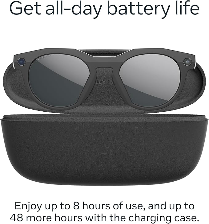 Meta Oakley HSTN Smart glasses Black Prizm Polarized Lenses - Frame Black