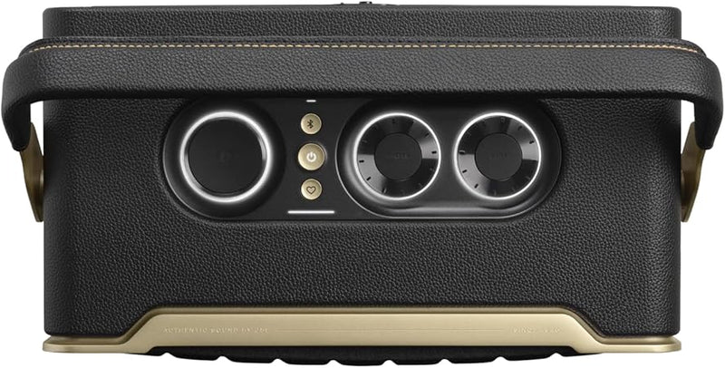 JBL Authentics 300 - Portable Retro-Style Smart Bluetooth Speaker with Powerful Sound, Wi-Fi, and Built-in Battery, JBLAUTH300BLKUK, Black