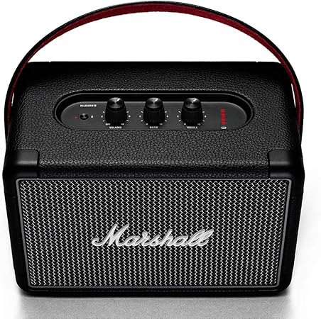 Marshall Kilburn II Bluetooth Portable Speaker - Black & Brass - Bluetooth Speaker UAE