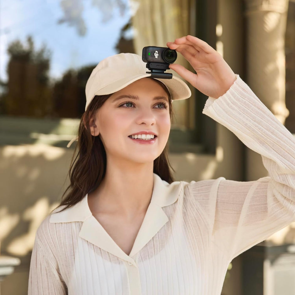 DJI Osmo Nano Standard Combo 64GB – 4K/60fps Vlogging Camera, 1/1.3″ Sensor, 143° Wide FOV, 200-Min Recording, Magnetic POV Cam