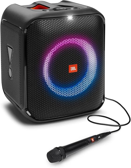 JBL PartyBox Encore Essential Karaoke Party Speaker with PBM100 Wired Mic Bundle - Bluetooth Speaker UAE