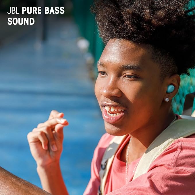 JBL Wave Buds 2 True Wireless Noise Cancellling Earbuds, Pure Bass Sound, Bluetooth 5.3, LE Audio, Smart Ambient, 4-Mic Technology, 40H Battery, Water and Dust Resistant - JBLWBUDS2BLK - Earbuds UAE