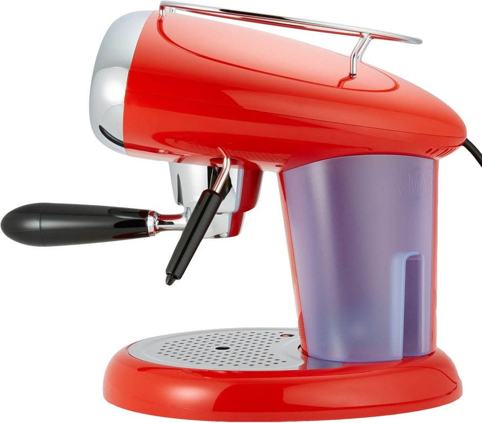 ILLY X7.1 iperEspresso Machine - Red- Espresso Machine and Milk Frother. Barista Quality Coffee at Home With Ease, in a Vintage Designed Machine.