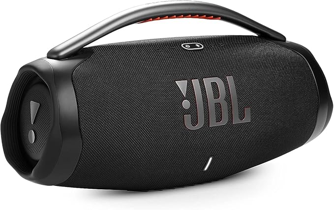 JBL Boombox 3 Portable Speaker, Massive JBL Signature Pro Sound, Monstrous Bass, 24H Battery, IP67 Dust & Water Proof, Partyboost Enabled, Grip Handle, Bluetooth Streaming