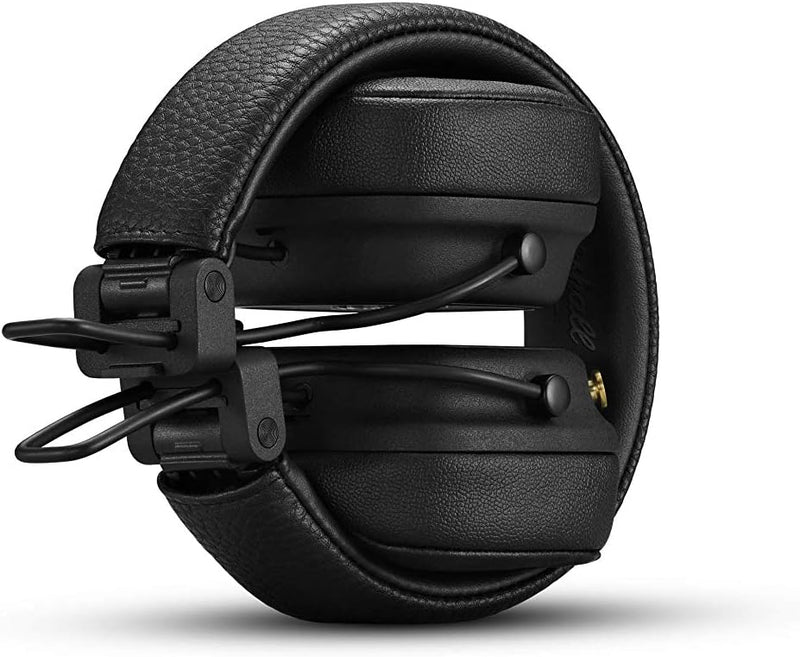 Marshall Major IV Bluetooth Headphones - Foldable Wireless Headphones Bluetooth With 80 Hours of Playtime - Black