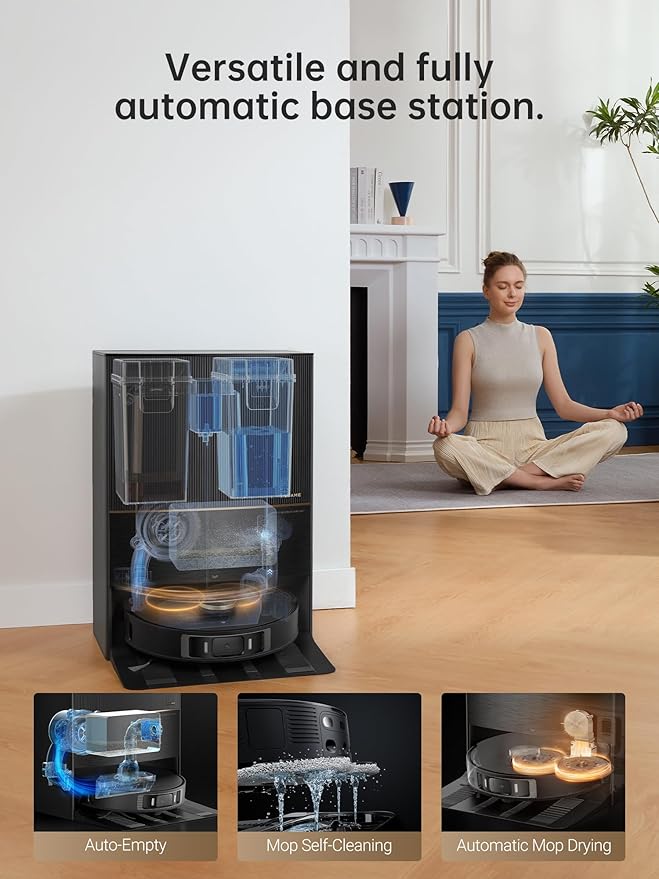 Dreame L20 Ultra Robot Vacuum and Mop with Auto Removal, Washing, Drying, 7000Pa Suction, Self-Emptying, Self-Refilling, AI Obstacle Avoidance - Electronics UAE