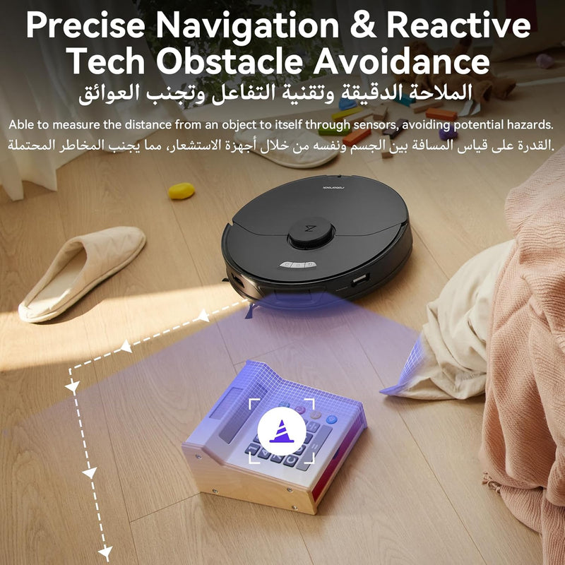 roborock S7 Max Ultra RobotVacuum Cleaner with Auto Mop Washing/AutoDust Emptying/WarmAirDrying/AutoTankRefilling/DockSelf-cleaning Vacuum Cleaner(5500 Pa Active Obstacle Avoidance, App/Voice Control)