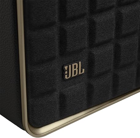 JBL Authentics 500 - Premium Smart Wi-Fi & Bluetooth Speaker with Dolby Atmos, Powerful Sound, and Iconic Retro Design, JBLAUTH500BLKUK, Black - Bluetooth Speaker UAE