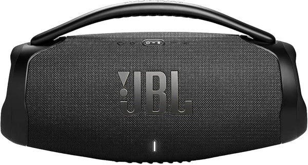 JBL Boombox 3 Wi-Fi Powerful Wi-Fi and Bluetooth Speaker, Deep Bass, 3-Way Speaker, 24H Battery, 3D Dolby Atmos, Waterproof & Dustproof, Built-In Charger, Self-Tuning Feature - Black, JBLBB3WIFIBLKUK