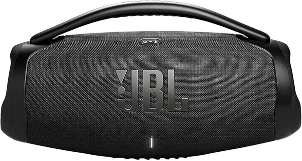 JBL Boombox 3 Wi-Fi Powerful Wi-Fi and Bluetooth Speaker, Deep Bass, 3-Way Speaker, 24H Battery, 3D Dolby Atmos, Waterproof & Dustproof, Built-In Charger, Self-Tuning Feature - Black, JBLBB3WIFIBLKUK