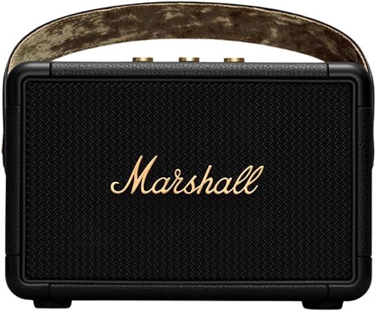 Marshall Kilburn II Bluetooth Portable Speaker - Black & Brass - Bluetooth Speaker UAE