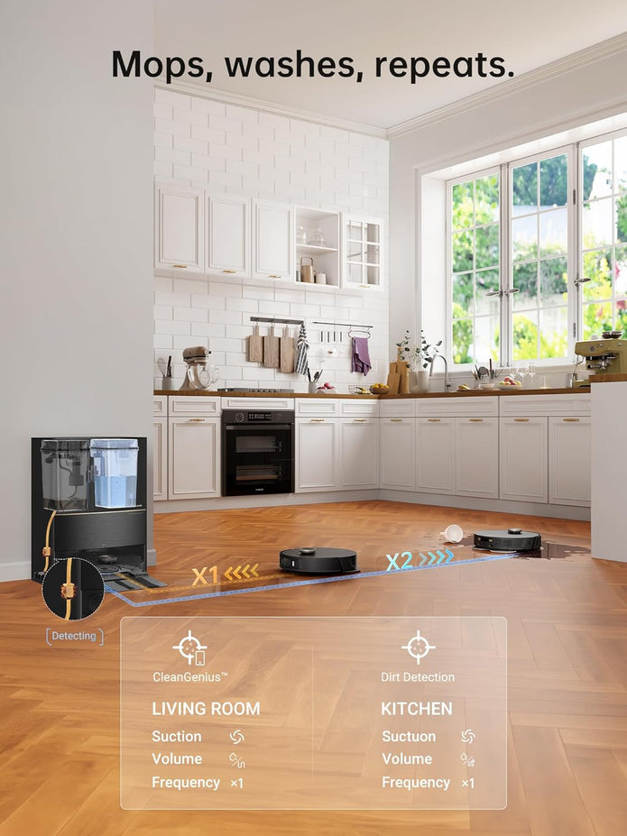 Dreame L20 Ultra Robot Vacuum and Mop with Auto Removal, Washing, Drying, 7000Pa Suction, Self-Emptying, Self-Refilling, AI Obstacle Avoidance - Electronics UAE
