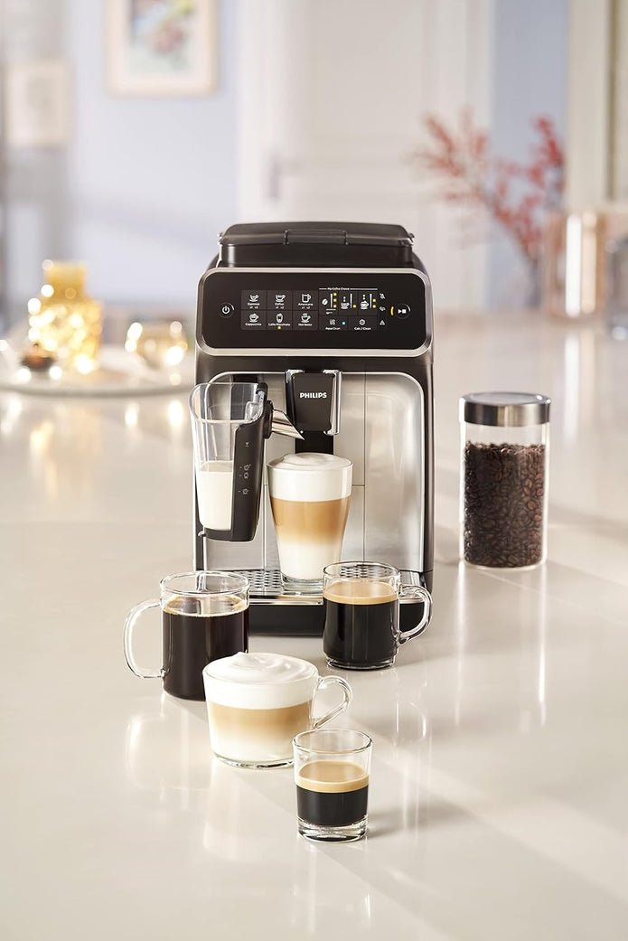 Philips Series 2200 Fully Automatic Espresso Machine - 1500W, 1.8L Water Capacity, Classic Milk Frother, Touch Screen Display, 2 Beverages - EP2220/10 - Electronics UAE
