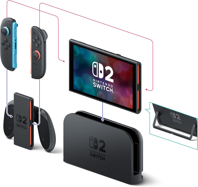 Nintendo Switch 2 Console + Mario Kart World Bundle|International Version - Video Game UAE