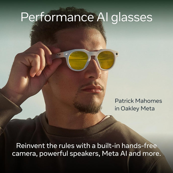 Meta Oakley HSTN glasses Limited Edition Prizm 24K Polarized Lenses - Frame Warm Grey - Smart Glasses UAE