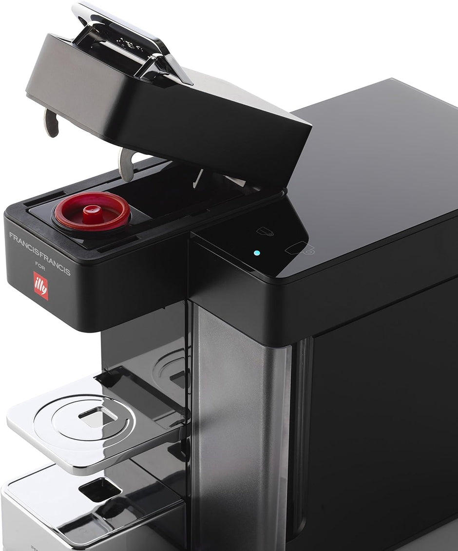 illy Coffee Maker Machine Y5 Francis Francis, Espresso & Filter Capsules Coffee Machine, Bluetooth Enabled, Black