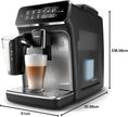 Philips Series 3200 Fully Automatic Espresso Machine - 1500W, LatteGo, Touch Display, 5 Beverages, Easy cleaning - EP3246/70