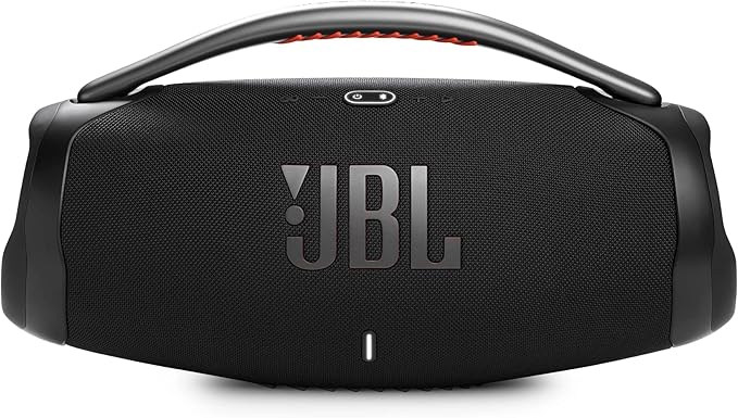 JBL Boombox 3 Portable Speaker, Massive JBL Signature Pro Sound, Monstrous Bass, 24H Battery, IP67 Dust & Water Proof, Partyboost Enabled, Grip Handle, Bluetooth Streaming