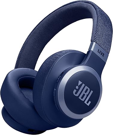 JBL LIVE 770NC Wireless Over-Ear Headphones – Adaptive Noise Cancelling, JBL Signature Sound, 70H Battery, Smart Ambient & Bluetooth 5.3, JBLLIVE770NCBLK, Black