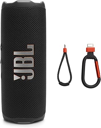 JBL Flip 7 - Portable Waterproof and Drop-Proof Speaker, Bold Pro Sound with AI Sound Boost, 16Hrs of Playtime, and PushLock System with Interchangeable Accessories (Squad)