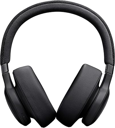 JBL LIVE 770NC Wireless Over-Ear Headphones – Adaptive Noise Cancelling, JBL Signature Sound, 70H Battery, Smart Ambient & Bluetooth 5.3, JBLLIVE770NCBLK, Black