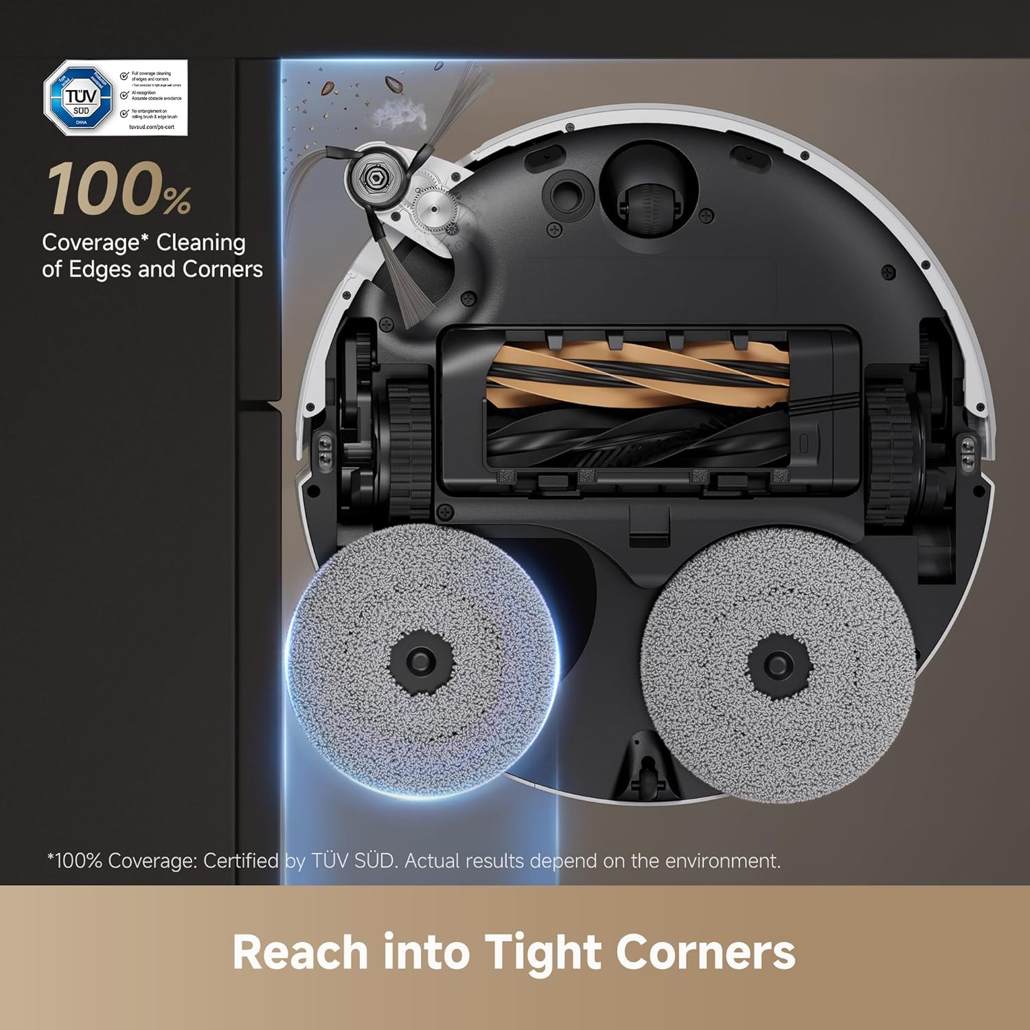 Dreame X50 Ultra Complete Robot Vacuum and Mop with Self-Cleaning, Liftable LDS Clean, Cross Barriers Up to 6cm, AI Camera, Up to 20,000Pa, Detangling Brush, Voice Control, 2 Years Warranty