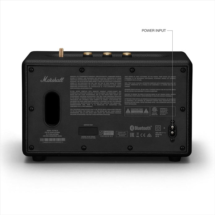 Marshall Acton III Bluetooth Speaker, Wireless - Black - Bluetooth Speaker UAE