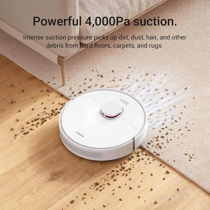 Dreame D10 Plus Robot Vacuum Cleaner & Mop with 2.5L Self Emptying Station, 4000Pa, LiDAR Navigation-Obstacle Detection-Editable Map, Hard Floor-Carpet, 180m Runtime, WiFi/APP/Alexa (Renewed) - Electronics UAE