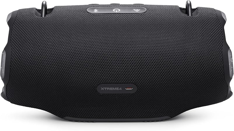 JBL Xtreme 4 Portable waterproof speaker with AURACAST (connect multiple Speaker), massive JBL Pro Sound and convenient shoulder strap, Black