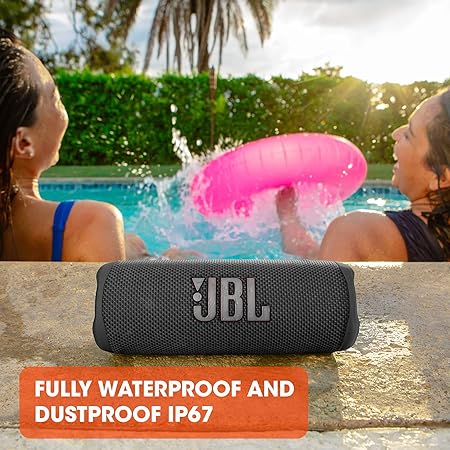 JBL Flip 6 - Portable Bluetooth Speaker, powerful sound and deep bass, IPX7 waterproof, 12 hours of playtime, JBL PartyBoost for multiple speaker pairing for home, outdoor and travel (Green)