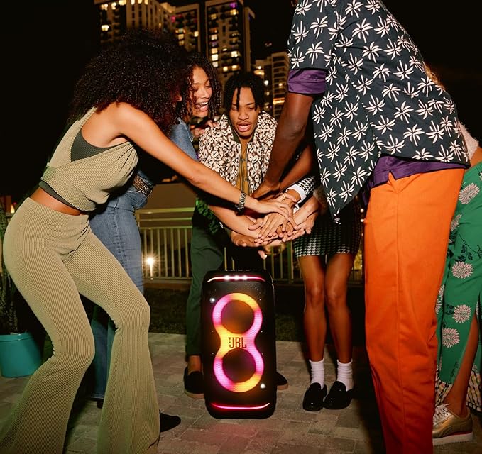 JBL PartyBox Stage 320 Bluetooth Party Speaker Bundle – 400W Sound, 18H Playtime, Battery 400 Included