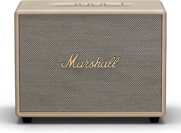 Marshall Woburn III Wireless Bluetooth Speaker, Cream, One Size